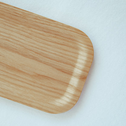 Nonslip Rectangular Wood Tray