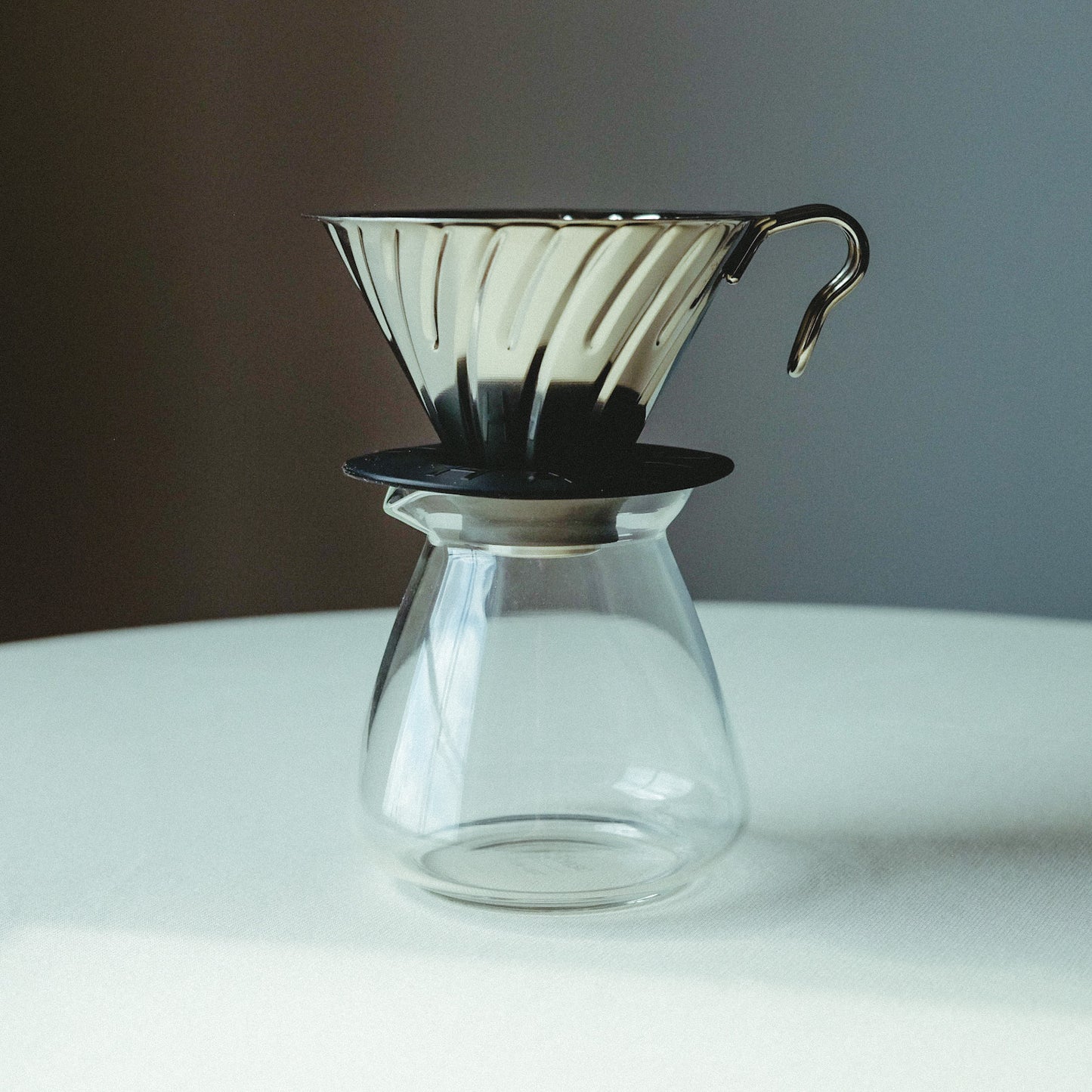 V60 Metal Coffee Dripper 02 - Silver